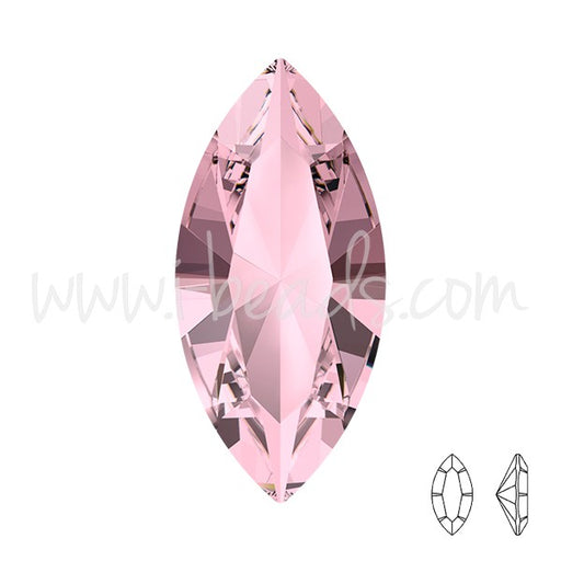 Achat cristal 4228 navette crystal antique pink 15x7mm (1)