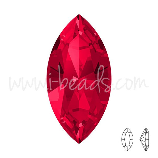 Achat cristal 4228 navette scarlet 15x7mm (1)
