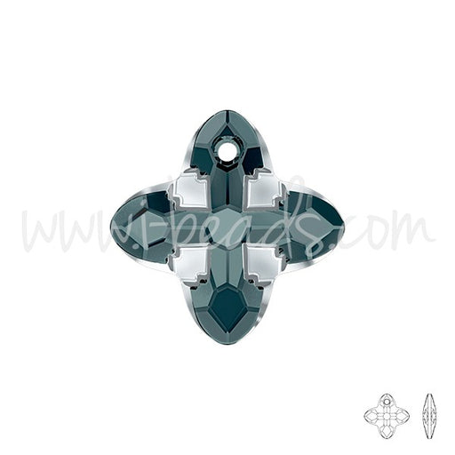 Achat Pendentif cristal 6868 cross tribe graphite light chrome Z 14mm (1)