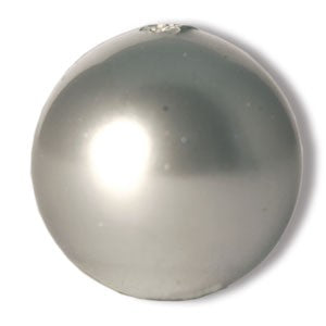 Perles Cristal 5810 crystal light grey pearl 10mm (10) - LaMercerieDesCopines