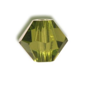 Achat Perles Cristal 5328 xilion bicone olivine 4mm (40)