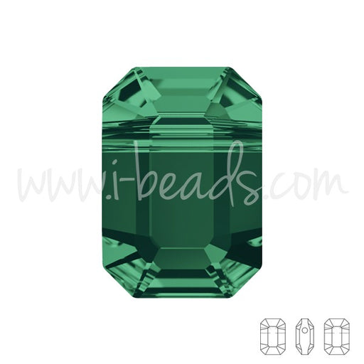 Perles Cristal 5514 pendulum emerald 8x5.5mm (2) - LaMercerieDesCopines