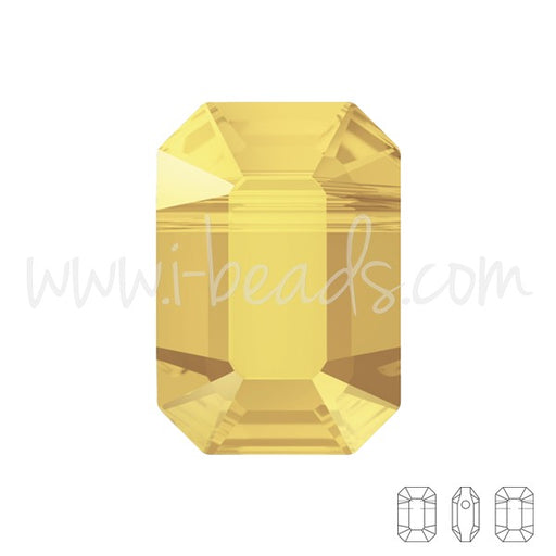 Perles Cristal 5514 pendulum crystal metallic sunshine 8x5.5mm (2) - LaMercerieDesCopines