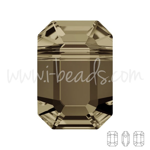 Perles Cristal 5514 pendulum smoky quartz 10x7mm (2) - LaMercerieDesCopines