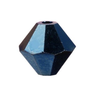 Vente au détail Perles Cristal 5328 xilion bicone metallic blue 2x 6mm (10)
