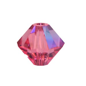 Vente Perles Cristal 5328 xilion bicone rose ab 4mm (40)