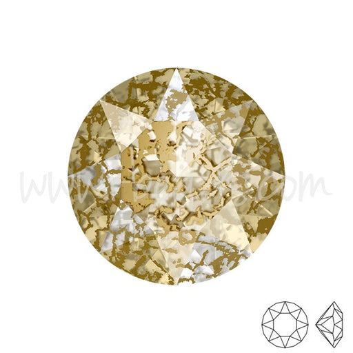 Achat Cristal 1088 Xirius chaton crystal gold patina effect 6mm-ss29 (6)