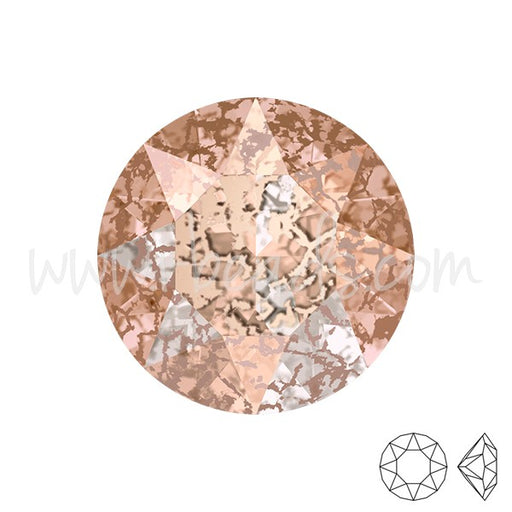 Cristal Cristal 1088 Xirius chaton crystal rose patina effect 6mm-ss29 (6) - LaMercerieDesCopines