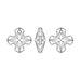 Pendentif croix grecque Cristal 6867 crystal metallic sunshine 14mm (1) - LaMercerieDesCopines