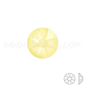 Achat Strass à coller cristal 2088 flat back crystal powder yellow ss12-3.1mm (80)