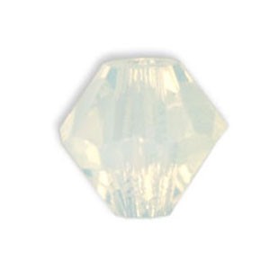 Achat Perles cristal 5328 xilion bicone white opal 6mm (10)