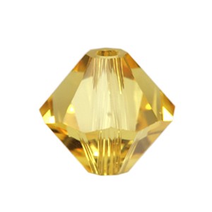 Achat Perles cristal 5328 xilion bicone light topaz 6mm (10)