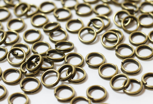 Achat en gros x100 anneaux doubles bronze ouverts 5mm