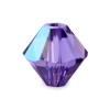 Achat Perles cristal 5328 xilion bicone tanzanite AB 6mm (10)
