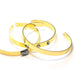 Vente au détail Bracelet jonc ajustable couleur plaqué doré 60 mm diametre (1)