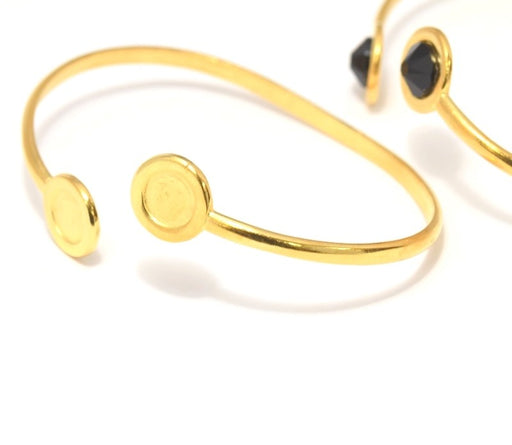 Acheter en gros Bracelet jonc pour Cristal Flatback SS34 plaqué doré(1)