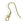 Vente au détail Crochets d'oreilles laiton doré 18mm (10)