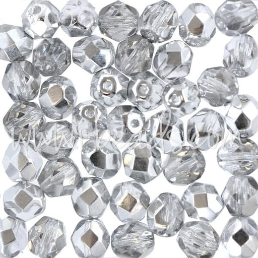 Achat en gros Perles facettes de bohàÂ¨me crystal comet light silver 6mm (50)