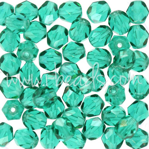 Achat Perles facettes de boheme emerald 6mm (50)
