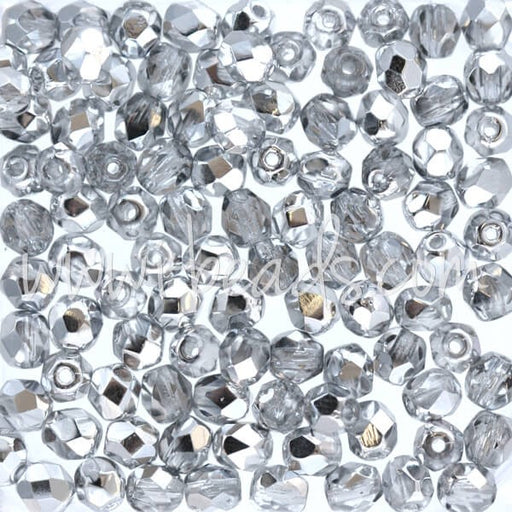 Achat Perles facettes de boheme crystal comet light silver 4mm (100)