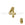 Grossiste en Perle chiffre 4 doré 7x6mm (1)