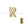 Grossiste en Perle lettre R doré 7x6mm (1)