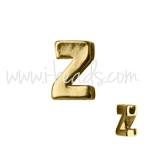 Achat Perle lettre Z doré 7x6mm (1)