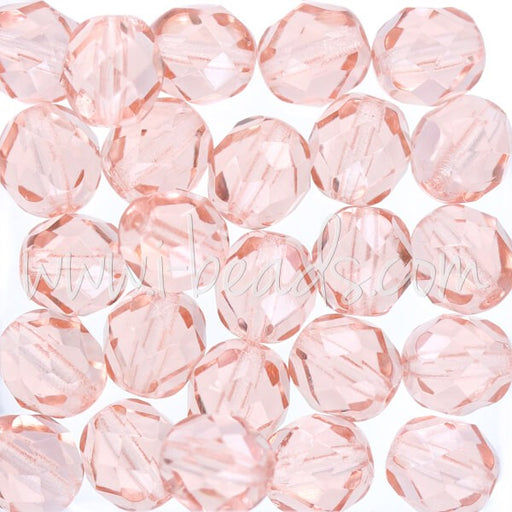Achat Perles facettes de boheme rosaline 8mm (25)