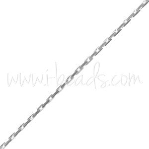 Achat chaine à perles 0.65mm argent filled (50cm)