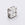 Grossiste en Rondelle strass carré crystal sur métal couleur argenté 6mm (2)