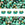 Grossiste en Perles Super Duo 2.5x5mm Turquoise Vitral (10g)