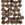 Vente au détail Perles Honeycomb 6mm jet bronze (30)