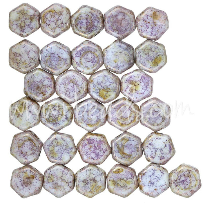 Acheter Perles Honeycomb 6mm senegal purple (30)