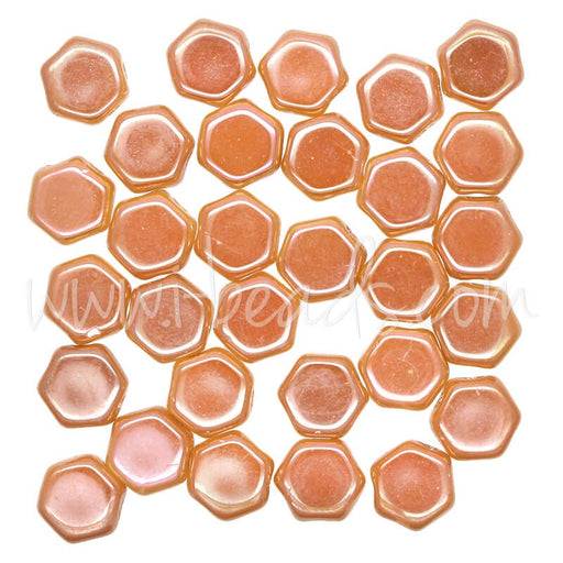 Creez Perles Honeycomb 6mm chalk apricot (30)