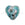 Grossiste en Perle de Murano coeur bleu et argent 10mm (1)