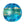 Vente au détail Perle de Murano bombée bleu et or 14mm (1)