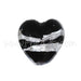 Vente Perle de Murano coeur noir et argent 10mm (1)