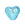 Vente au détail Perle de Murano coeur aquamarine et argent 10mm (1)