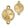 Vente au détail Médaillon lien pour cristal 1122 Rivoli 12mm doré (1)