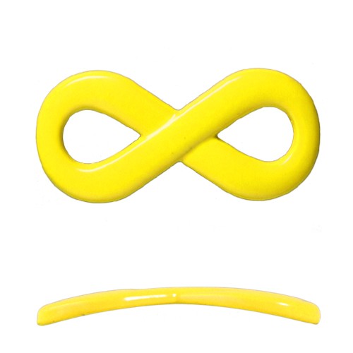 Creez lien infini pour bracelet jaune 20x35mm (1)
