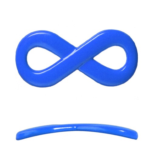Acheter lien infini pour bracelet bleu 20x35mm (1)