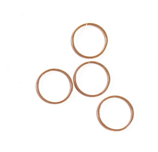 Achat 2 anneaux dorés or rose connecteurs or - 15 mm - 1 mm - apprêt bijoux