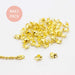 Creez 50 calottes pour chaine à billes 1,2 et 1.5mm doré MAXI PACK apprêts création bijoux