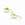 Grossiste en 1 paire dormeuses crochets (2 crochets) or dorée et verre vert clair 21x8.5x4.5 mm - sans nickel