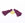 Vente au détail 2 pompons violet foncé quetsche 2,5 -3 cm - pour bijoux, couture ou déco de sacs, coussins,...