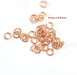 Acheter au détail anneaux ouverts or rose x10 4 mm x 0,8 mm anneaux de jonction pour chaine toggle et pendentifs