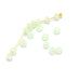 Vente au détail 10 perles vert laiteux à facettes en verre imitation jade 3x2mm à enfiler à un fil pu clou perlé en breloque