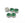 Vente au détail 5 perles strass rond vert émeraude sertis 8x8x6 mm, Trou: 1 à 1.5 mm à coudre ou coller - Strass en acrylique