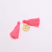 Acheter en gros 2 pompons rose fluo 2,5 -3 cm pour bijoux, couture ou déco
