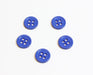 Acheter x5 boutons rond bleu marine en résine 11mm à coudre 4 trous